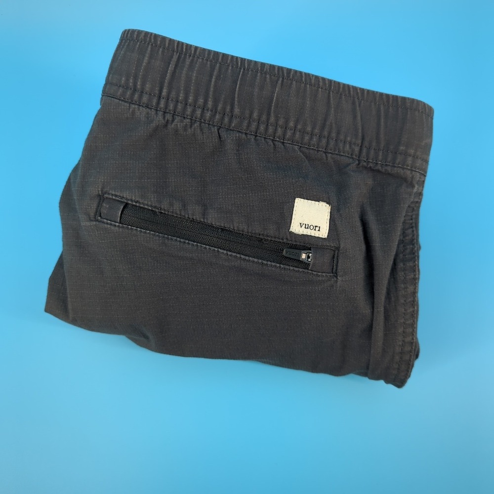 Vuori Ripstop Climber Pants Mens Medium Charcoal Grey Organic Cotton VW401 - Picture 11 of 12